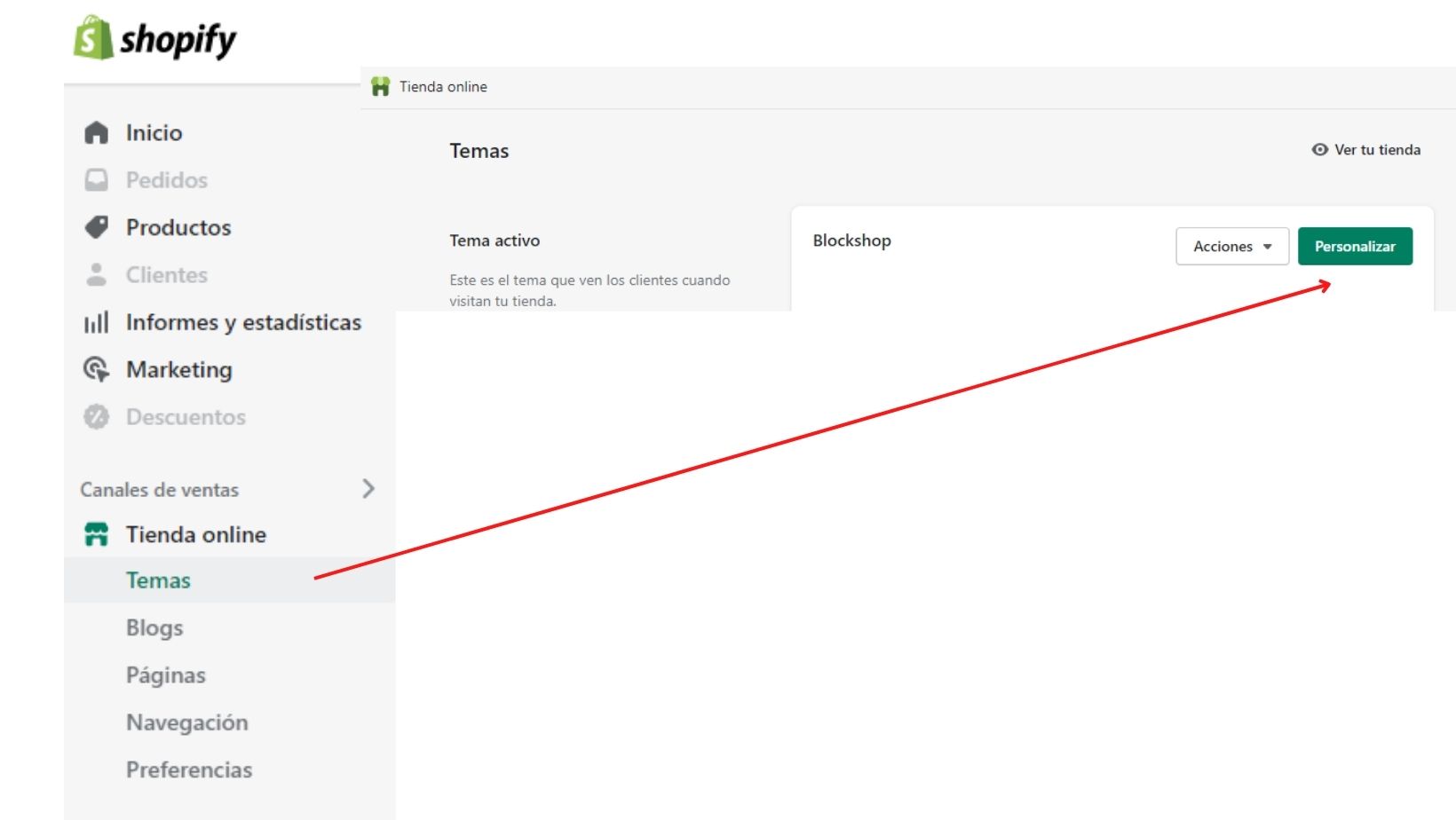 alt text home shopify